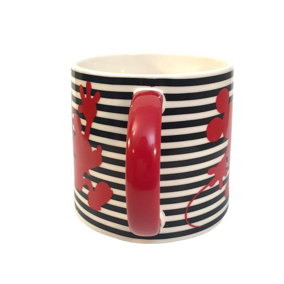 Disney Mickey Mouse Red Silhouette Oversized 26oz Porcelain Coffee Cup Mug - Picture 4 of 6